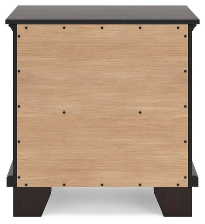 Covetown California King Panel Bed, Dresser, Mirror, Chest and Nightstand