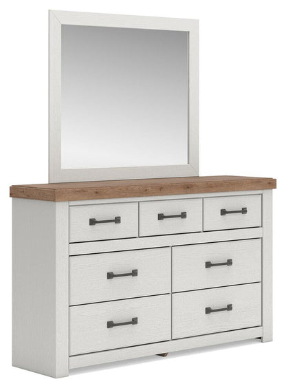 Savonport Queen Panel Storage Bed, Dresser and Mirror