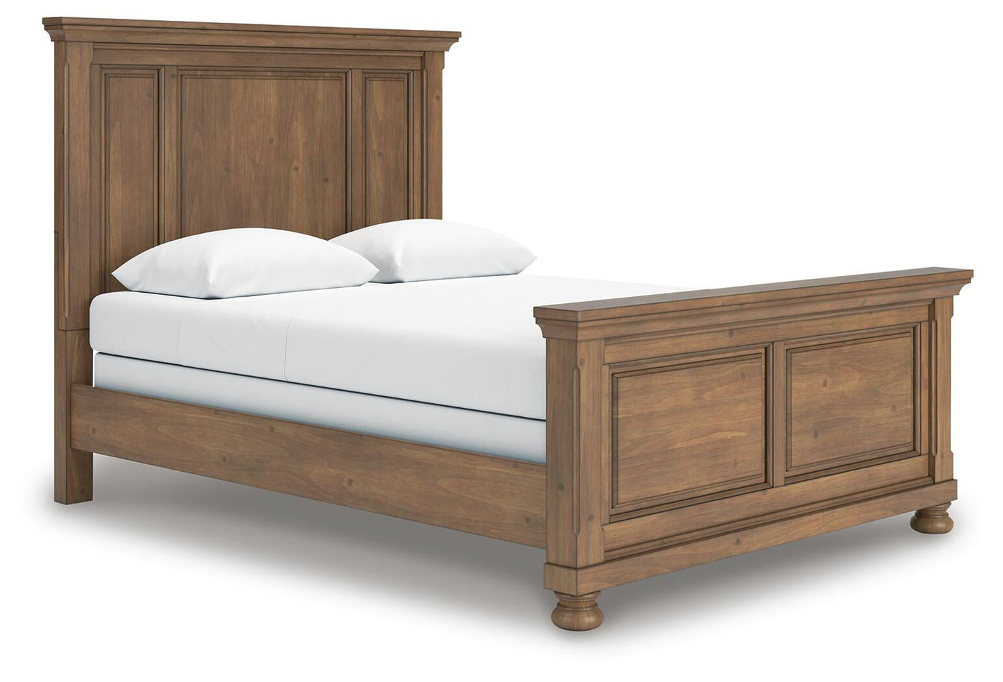 Vandenmore Queen Panel Bed with Mirrored Dresser and Nightstand