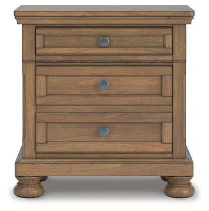 Vandenmore Queen Panel Bed with Mirrored Dresser and Nightstand