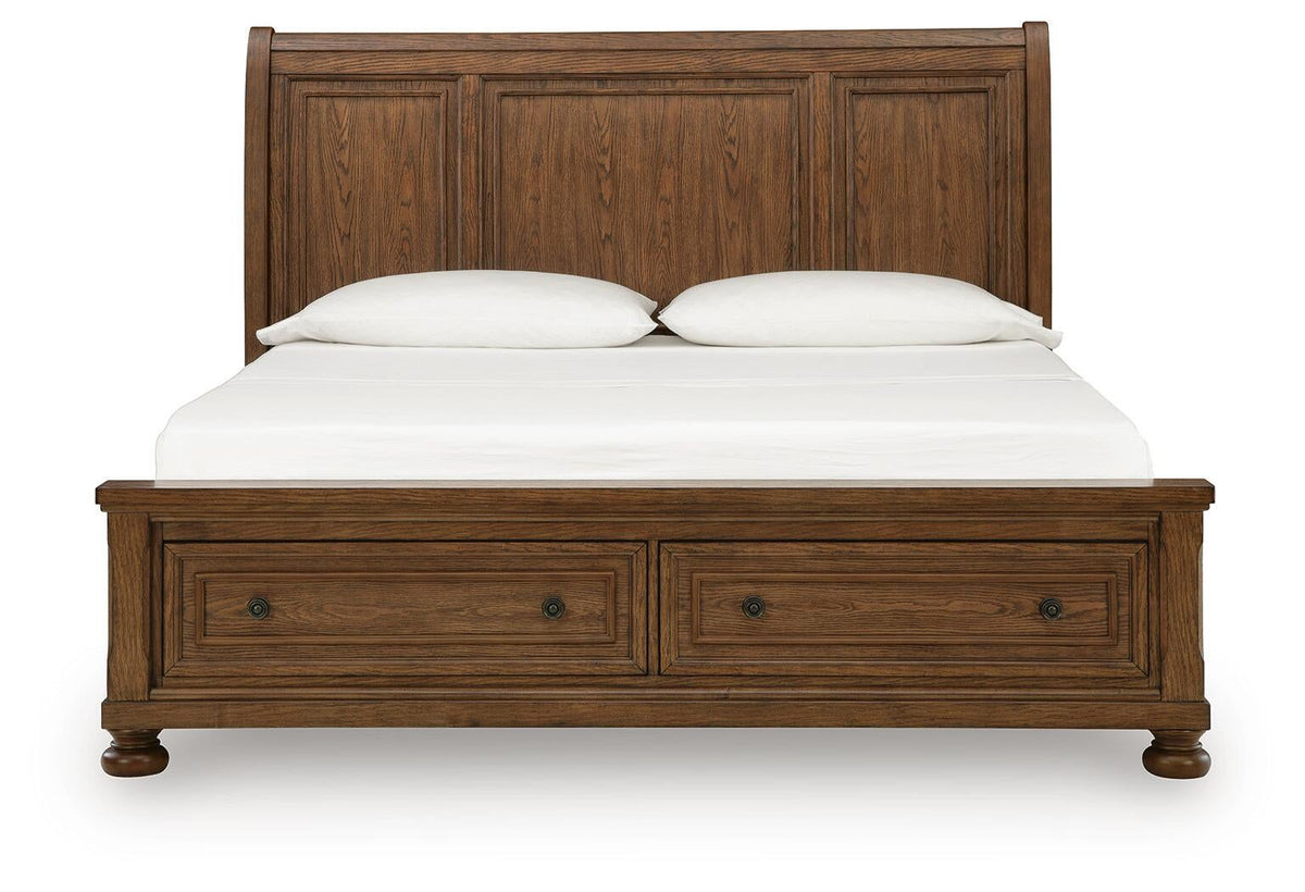 Zackaryn King Sleigh Storage Bed