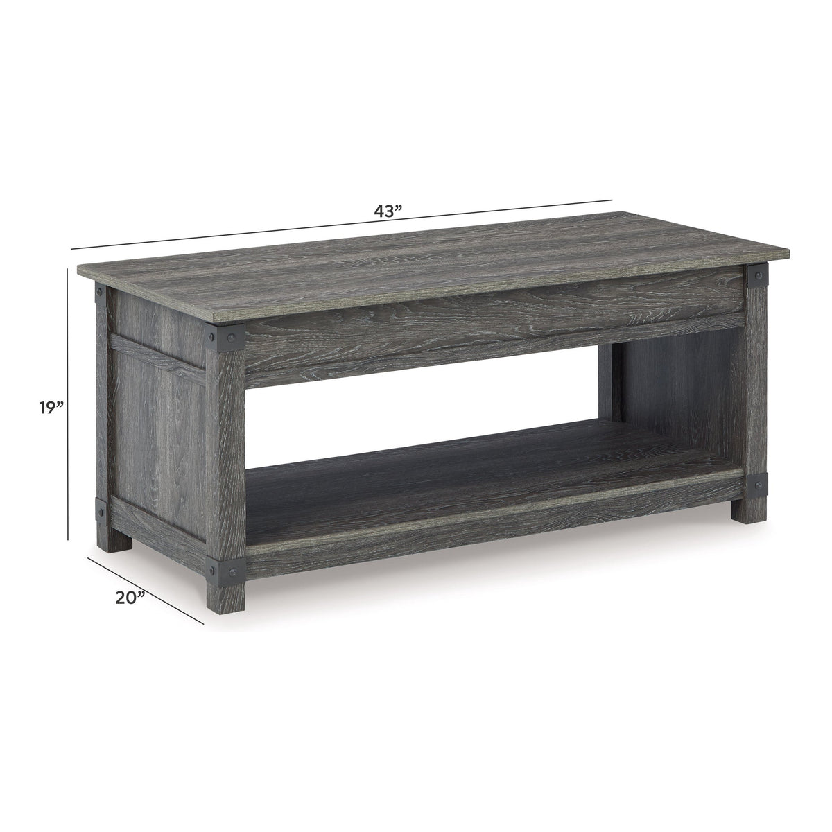 Freedan Rect Lift Top Cocktail Table