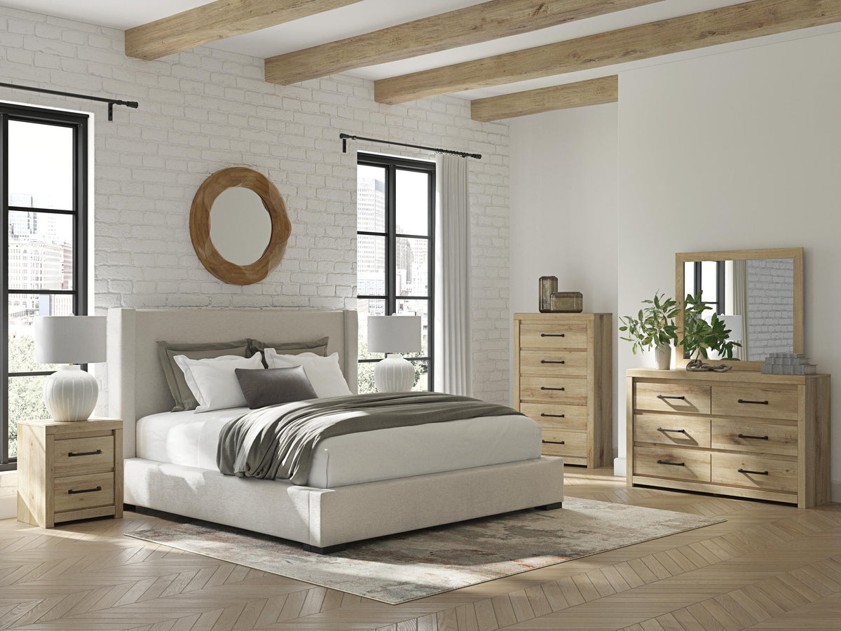 Brozmont King Upholstered Storage Bed