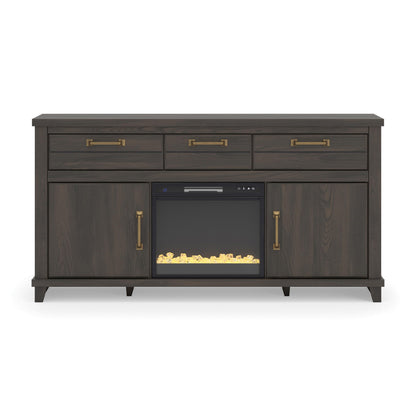 Brazen Valley 71" TV Stand with Electric Fireplace