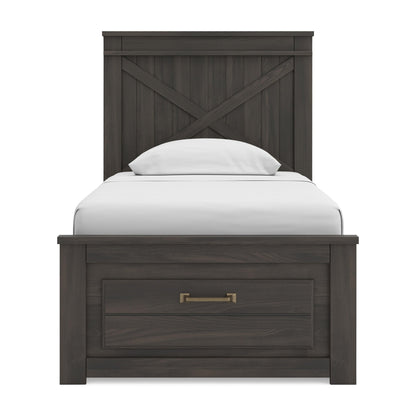 Vonitta Bay Twin Panel Storage Bed